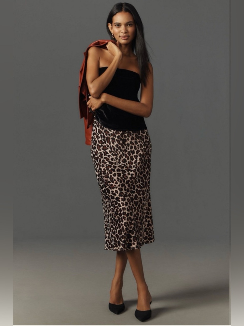 ✨Anthropologie (NWOT) The Tilda Midi Slip Skirt Size XXS✨
